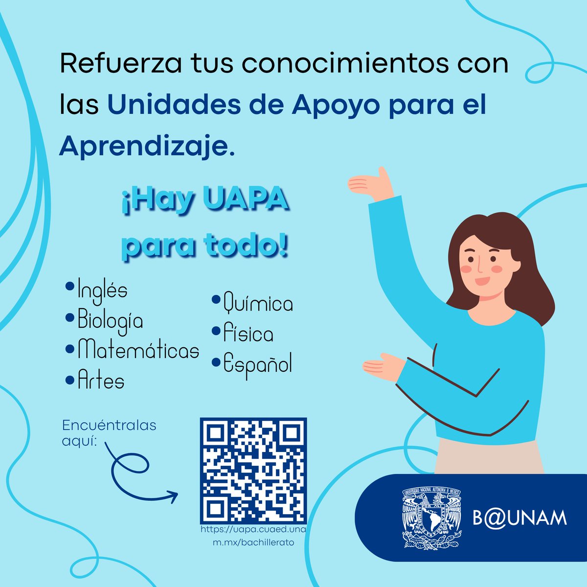 🖥¡Date una vuelta por #UAPA!

📱Recuerda que la #UNAM ha creado Unidades de Apoyo para el Aprendizaje de nivel bachillerato y licenciatura. 

🔗Ingresa a: uapa.cuaed.unam.mx/bachillerato y refuerza tus conocimientos.

#UNAMNuestraGranUniversidad
#EducaciónParaTodos
#EducaciónEnLínea