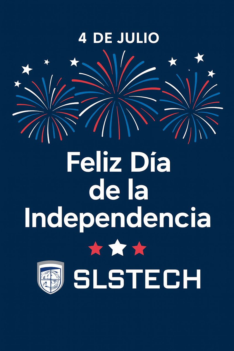 slstech's tweet image. Hoy celebramos el 4 de julio con reflexión y gratitud.
Desde SLSTECH, reafirmamos nuestro compromiso con la educación y el progreso colectivo.
#4deJulio #SLSTECH #Educación