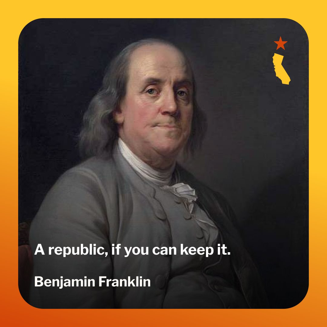 “A republic, if you can keep it.”
Benjamin Franklin, American writer, scientist, inventor, statesman, diplomat, philosopher, and a drafter and signer of the Declaration of Independence #IndependenceDay