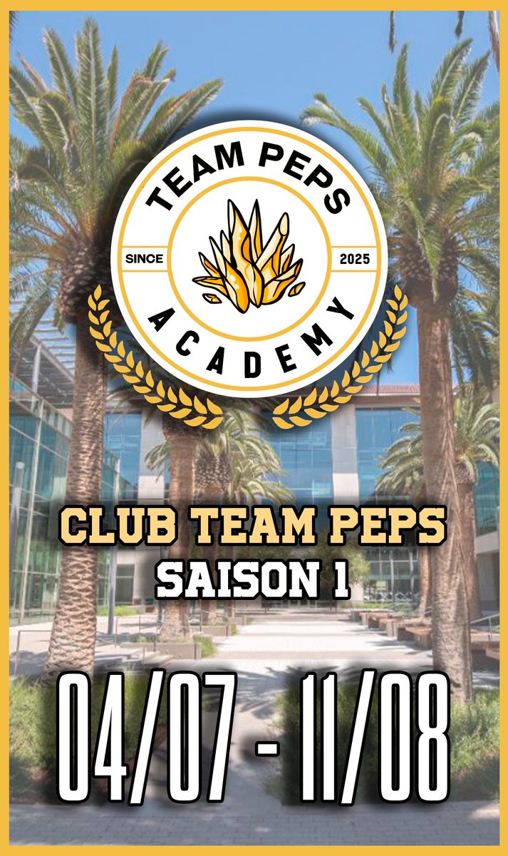 Cet été la Team Peps lance son projet ACADEMY 🌴 !!

Vous pensez être la nouvelle Pépite de l'Esport Overwatch ? 
Rejoignez notre Club FACEIT et dominez le classement pour avoir une chance de représenter notre Academy en FACEIT League S6 !

➡️ fce.gg/peps-clubs