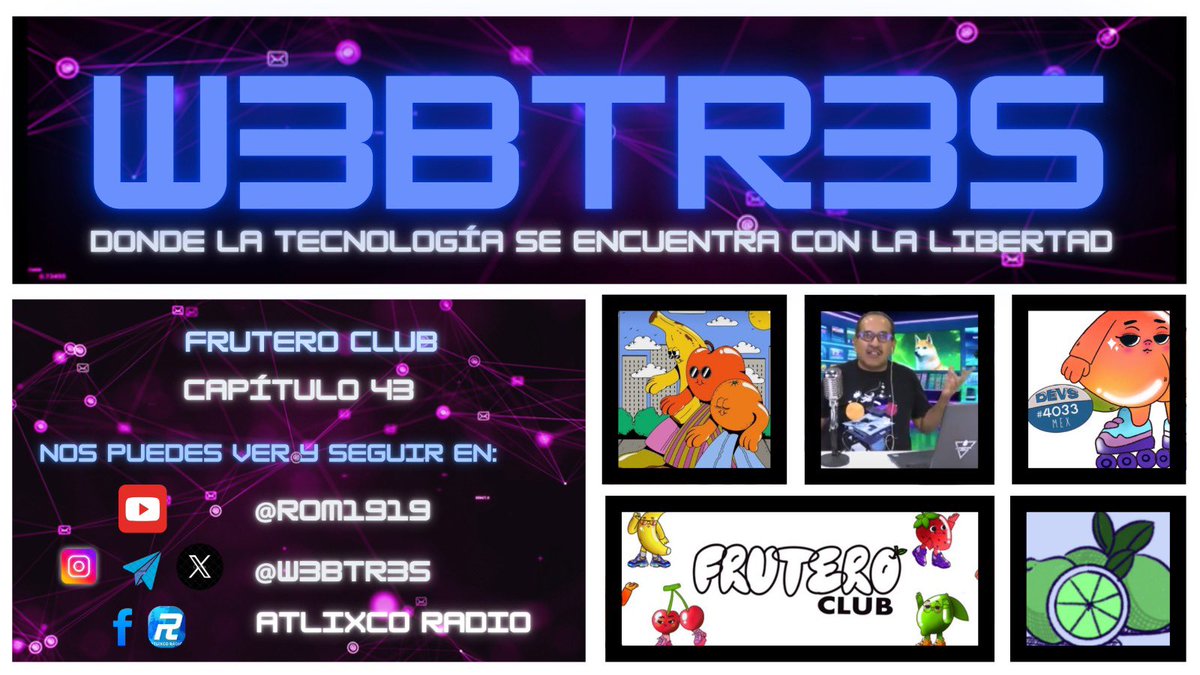 Por fin, <a href="/fruteroclub/">Frutero Club 🥑</a> está en <a href="/W3BTR3S/">w3btr3s</a>. En este episodio el team de Frutero nos platicó quiénes y por qué decidieron crear este #ClubDeCreadores, los resultados que han tenido y cuáles son sus próximos objetivos. 🧵👇🏽👁️
