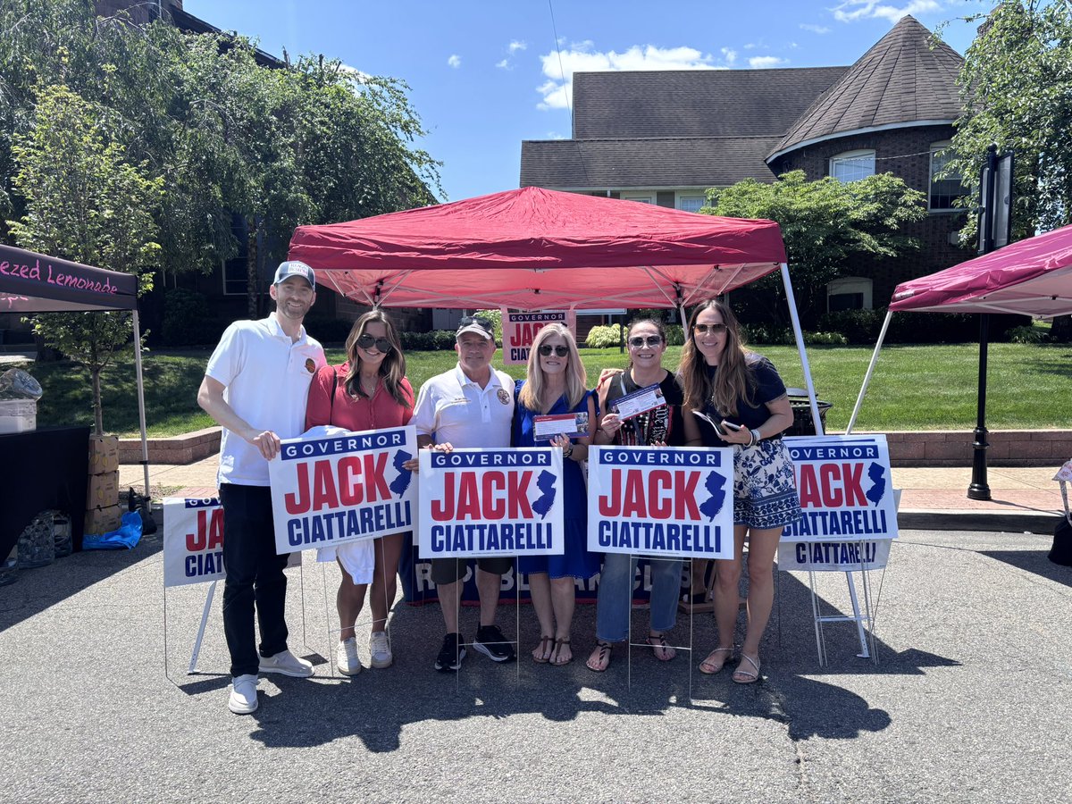 Team <a href="/Jack4NJ/">Jack Ciattarelli</a> &amp; Passaic County GOP in full force at the Little Falls Street Fair! Vote Republican &amp; Flip NJ Red! #ItsTime