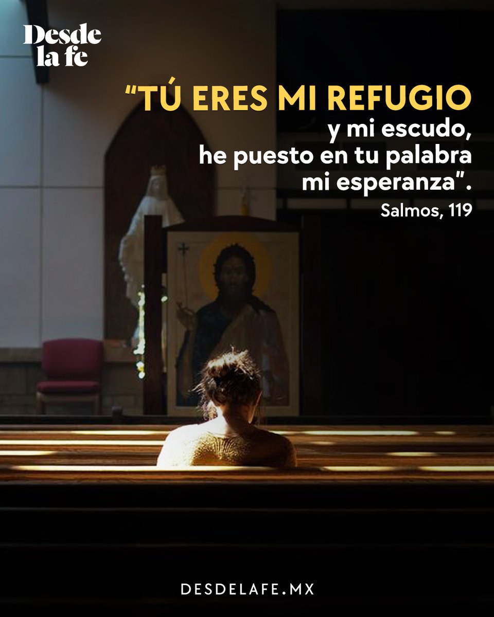 DesdeLaFeMx's tweet image. Tú eres mi refugio, Señor. 🥹
En ti descansa mi corazón cuando todo afuera se vuelve tormenta. ⛈️
#Salmos #refugio #esperanza