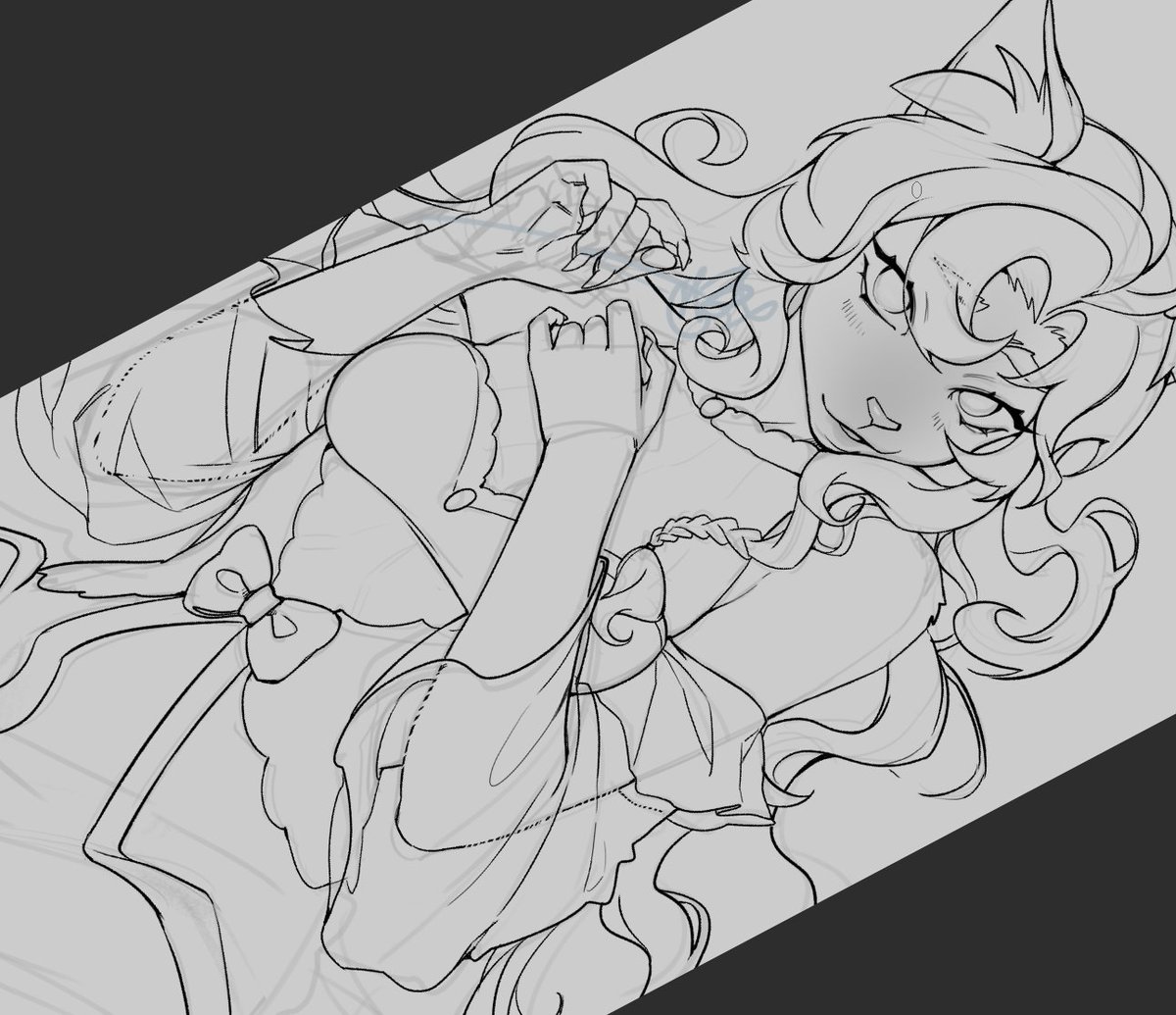 Siamese cat in progress #WIP #furryart