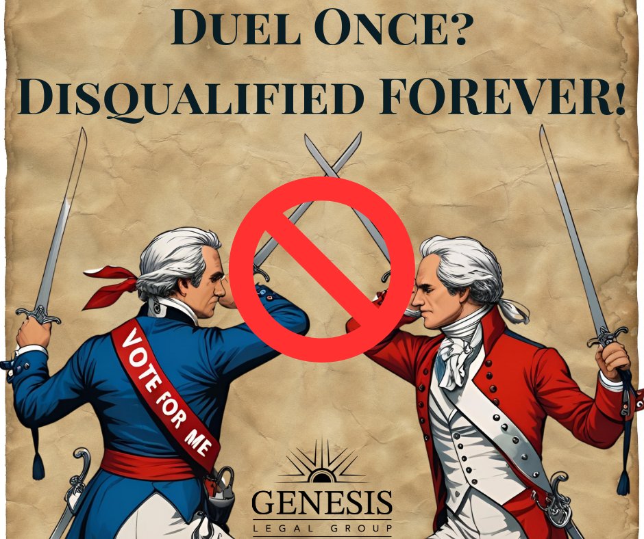 In West Virginia, if you've ever been in a duel, you're banned from holding public office. ⚔️

So, if you're planning a political career, keep the swordplay to a minimum! What outdated law would you repeal if you had the power?