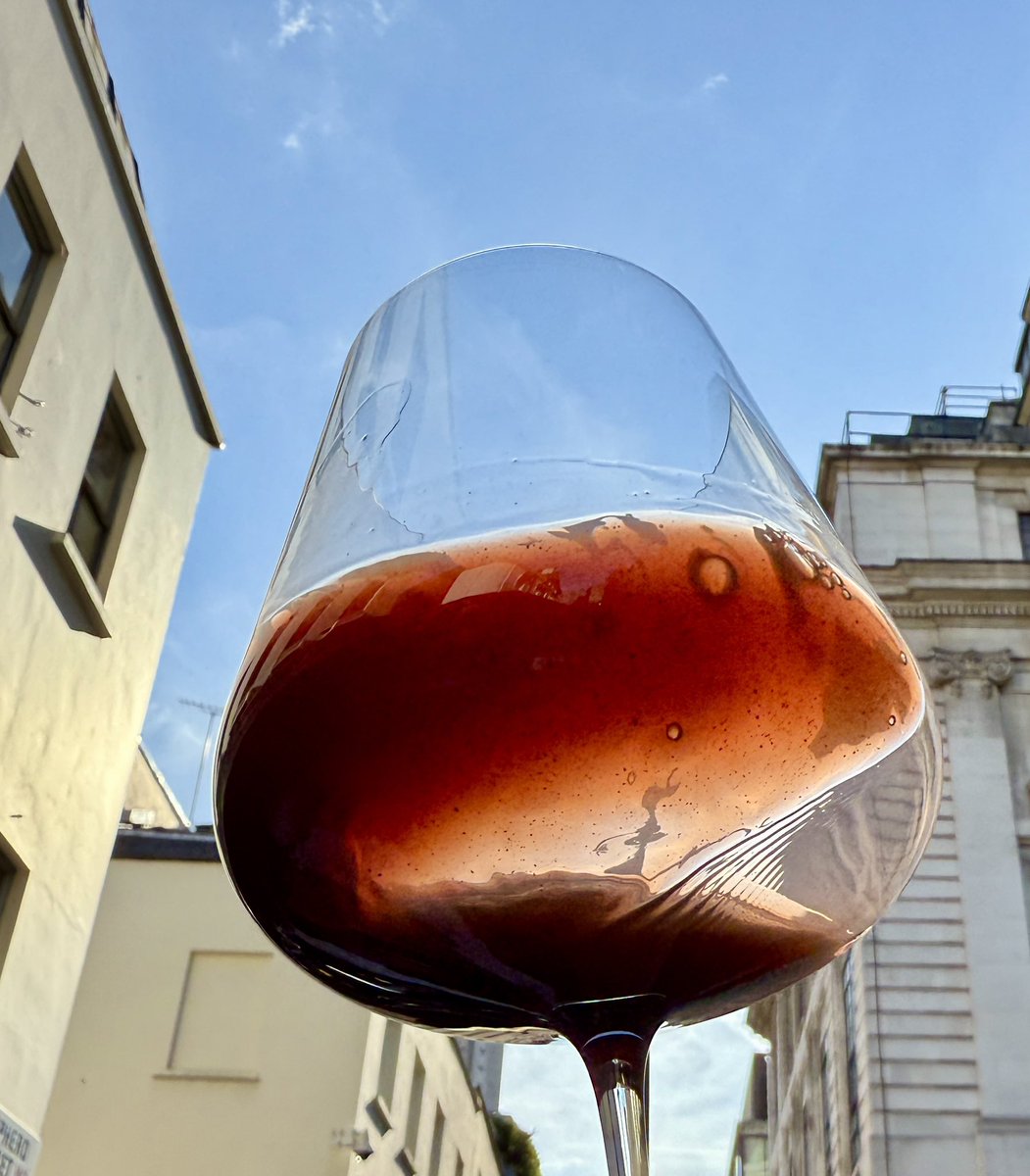 Tasting before the Theater at Noble Rot, not hard to tell which wine is in which glass eh?