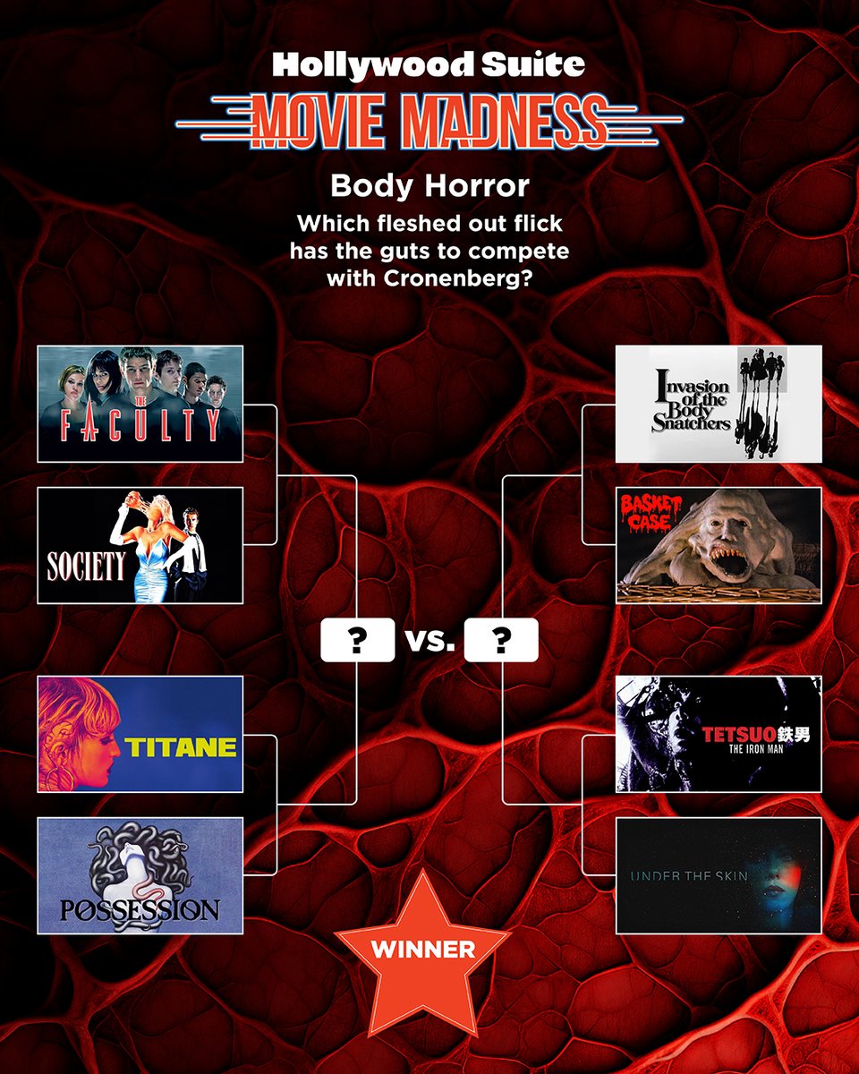 Hollywood Suite (@hollywoodsuite) on Twitter photo Which high school horror will win out: The Faculty or Society? And can Ducournau beat Ε»ulawski for psychosexual supremacy? π½π΄π¦π
Vote for your faves now at hollywoodsuite.ca/movie-madness. The winner will screen (for $5!) at @revuecinema, <a href="/thetivolicinema/">Tivoli Cinema</a> and <a href="/kamfilmsociety/">Kamloops Film Society</a>. Which high school horror will win out: The Faculty or Society? And can Ducournau beat Ε»ulawski for psychosexual supremacy? π½π΄π¦π
Vote for your faves now at hollywoodsuite.ca/movie-madness. The winner will screen (for $5!) at @revuecinema, <a href="/thetivolicinema/">Tivoli Cinema</a> and <a href="/kamfilmsociety/">Kamloops Film Society</a>.