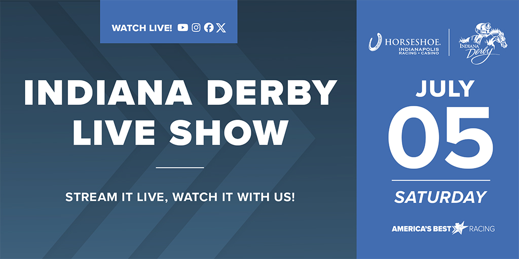 America'sBestRacing (@abrlive) on Twitter photo We’re going live tomorrow for Indiana Derby Day! 🎥🏇
Join host <a href="/20LengthsClear/">Ryan🏇🏾 (The Gallop Out on YT)</a> and a lineup of betting pros as they preview and stream the action from <a href="/HSIndyRacing/">Horseshoe Indianapolis Race Course</a>, including the Indiana Derby and Indiana Oaks.
Live tomorrow at 5 PM ET: loom.ly/iGYHnVw We’re going live tomorrow for Indiana Derby Day! 🎥🏇
Join host <a href="/20LengthsClear/">Ryan🏇🏾 (The Gallop Out on YT)</a> and a lineup of betting pros as they preview and stream the action from <a href="/HSIndyRacing/">Horseshoe Indianapolis Race Course</a>, including the Indiana Derby and Indiana Oaks.
Live tomorrow at 5 PM ET: loom.ly/iGYHnVw