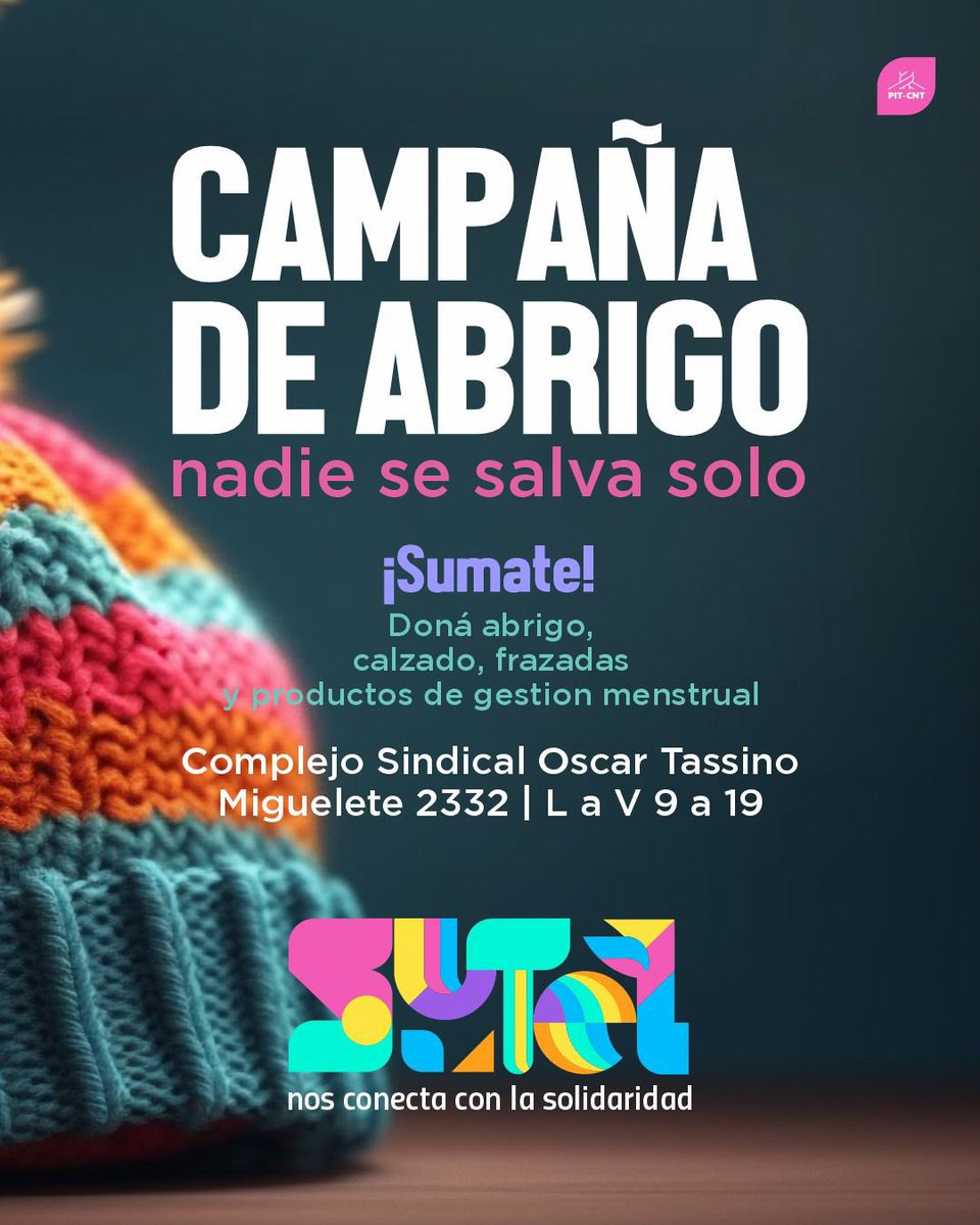 ¡NOS SUMAMOS!

¿Te sumas?
<a href="/sutelpitcnt/">SUTEL Pit-Cnt</a>