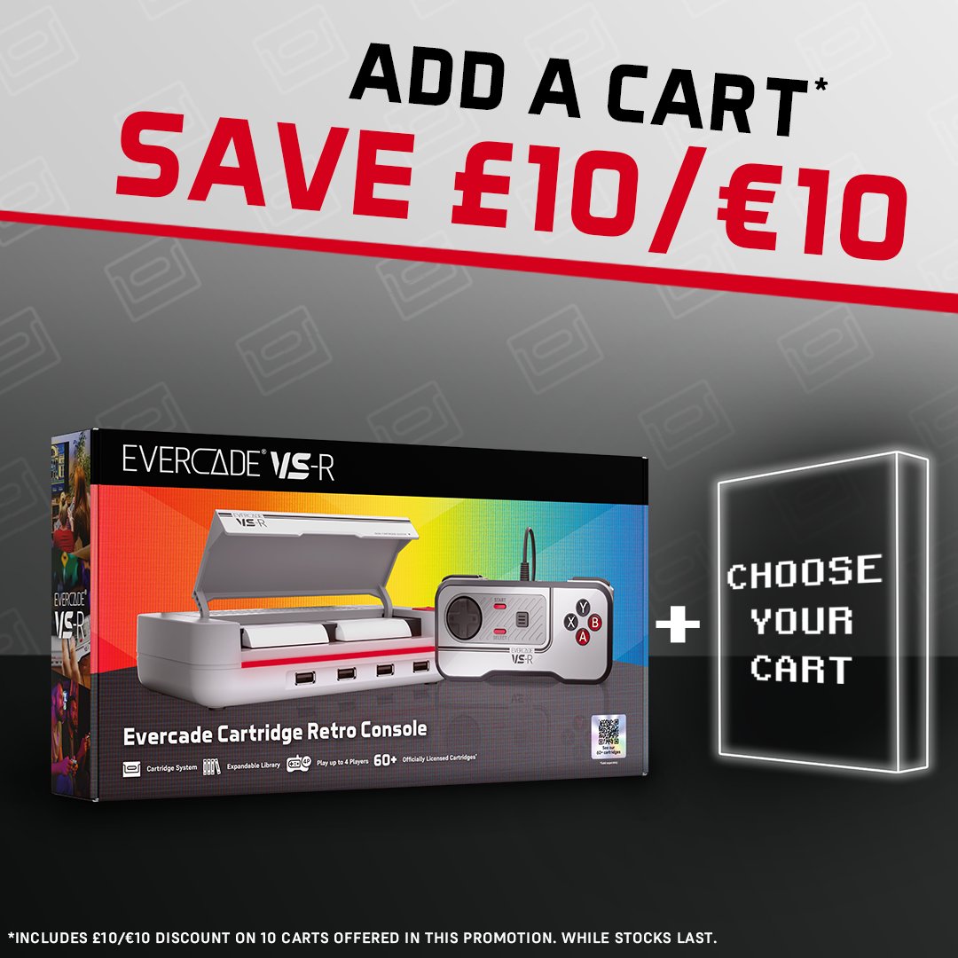 FunStockGames's tweet image. The new EXP-R and VS-R are ready to pre-order! Whether you want to order the consoles individually or as part of a bundle, we've got you covered. Save £10/€10 with the bundle option!
Evercade hardware: funstock.co.uk/collections/ev…