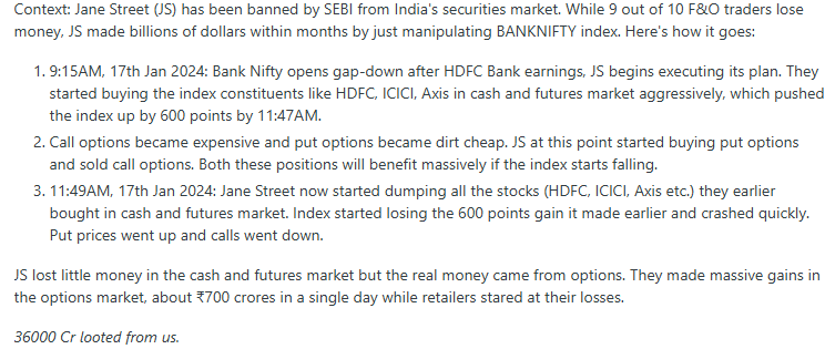 So this was Jane Street's "secret" options strategy in India?
reddit.com/r/IndianStreet…