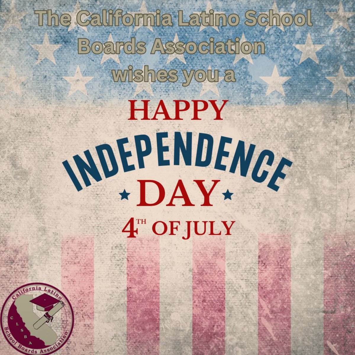 "Remember, remember always, that all of us, and you and I especially, are descended from immigrants and revolutionists." - Franklin D. Roosevelt

Happy 4th of July from your CLSBA family. 

<a href="/CLSBA/">CLSBA</a> <a href="/CALSAfamilia/">CALSA</a> <a href="/CABEBEBILINGUAL/">CABE</a> <a href="/CAAPLEorg/">CAAPLE</a> <a href="/theCAAASA/">CAAASA</a> <a href="/ALASEDU/">ALAS National</a> <a href="/CABSE_/">CABSE</a> <a href="/ACSA_info/">ACSA</a>