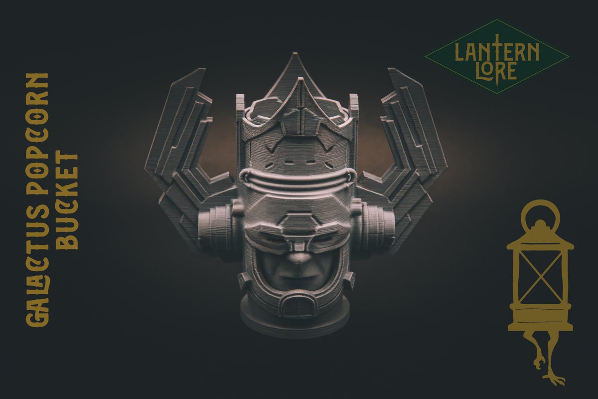 LanternLore's tweet image. Galactus Popcorn Bucket — All shall kneel before the Devourer… of carbs.
Inspired by the The New Bucket
3D printable. Planet-devouring. Butter-absorbing.
Snack responsibly.
👉makerworld.com/en/models/1575…
#Galactus #3DPrinting #PopcornBucket #MarvelMunchies