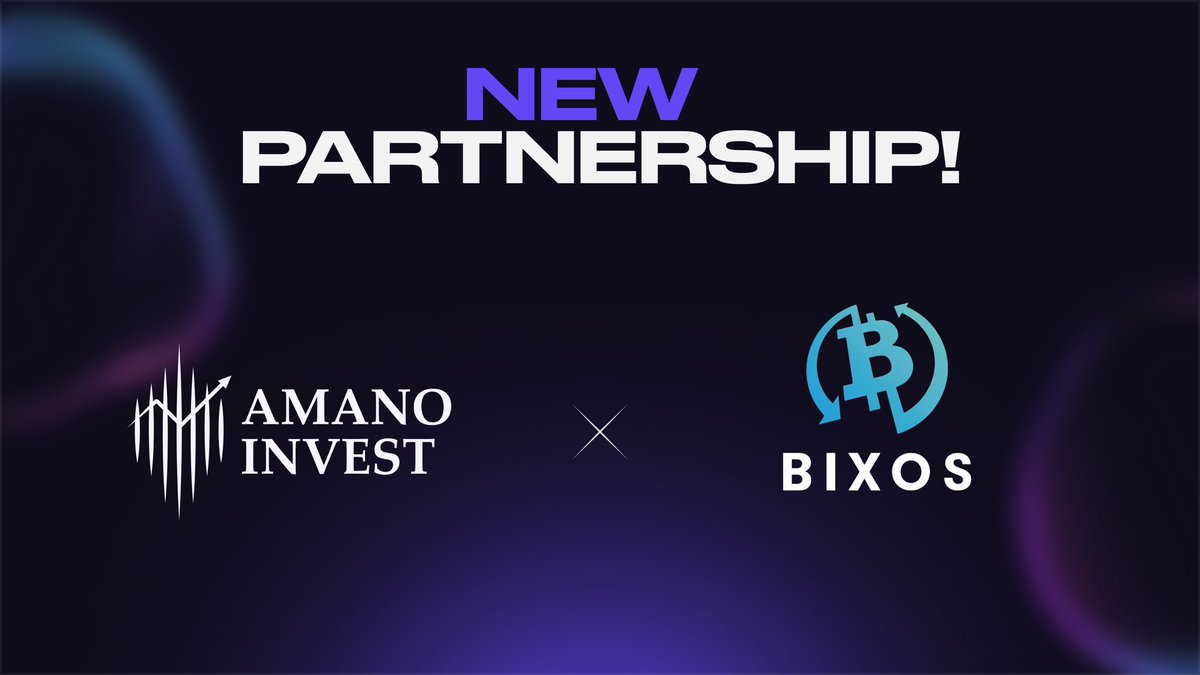 Amano_Invest's tweet image. ⚡️We’re pleased to announce @Amano_Invest partnership with @Bixosinc
✔️ Bixos is focused on bridging the physical and digital worlds by tokenizing high-value real estate assets. Backed by major partnerships — including a $74M deal with Helis Yapı Properties — Bixos is helping…