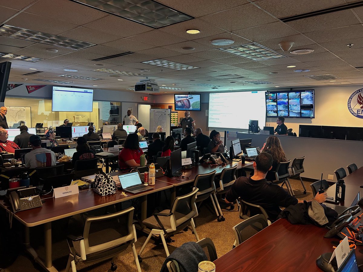 Today, GEMA/HS Field Coordinator Sheri Russo was deployed to the Atlanta Fulton Emergency Operations Center to assist with coordination efforts for the Peachtree Road Race, the largest 10K in the world.