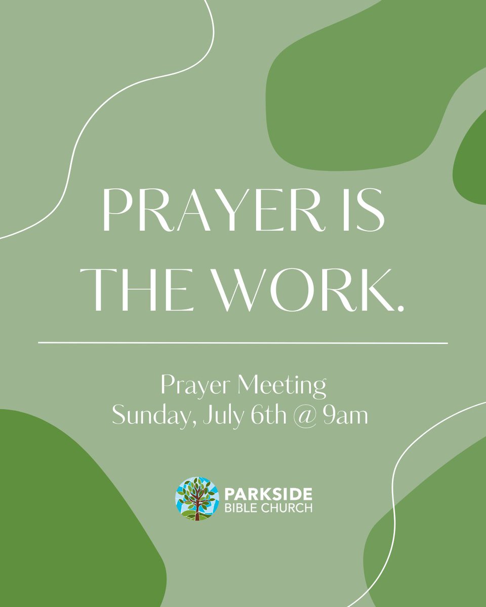 Join us this Sunday in the Auditorium before the 10:30 am Worship Service for our monthly Prayer Meeting! We don’t pray before we work. Prayer IS the work. And then God works.

We look forward to worshiping together!