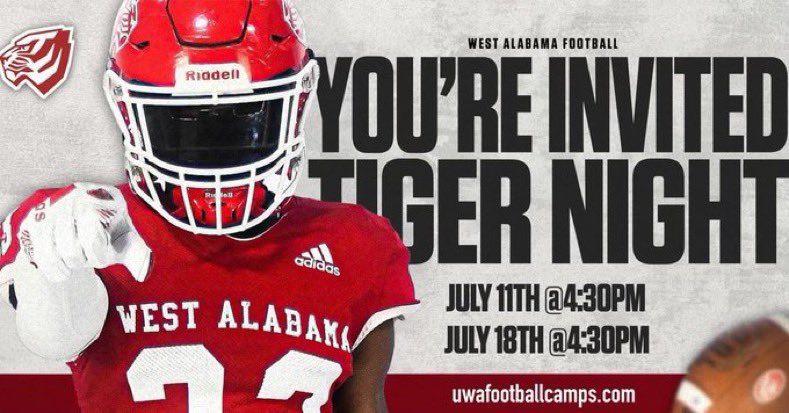 Thank you <a href="/John12Hilbert/">John Hilbert</a> for the invite! <a href="/uwa_football/">West Alabama FB</a>
