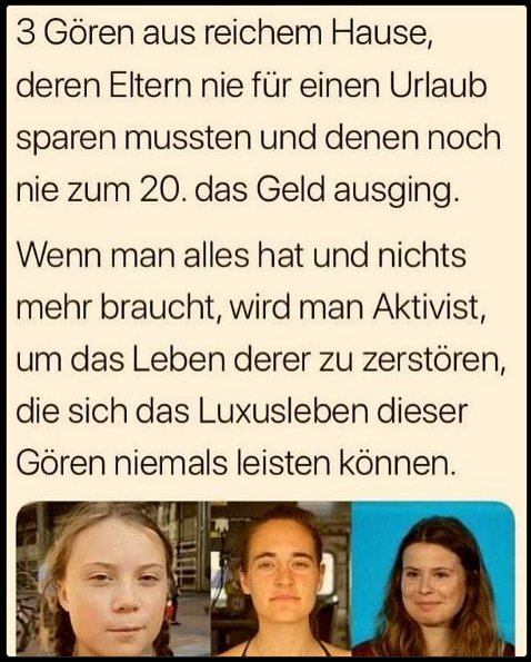 Und diese drei wollen dir dein Leben vorschreiben ...
