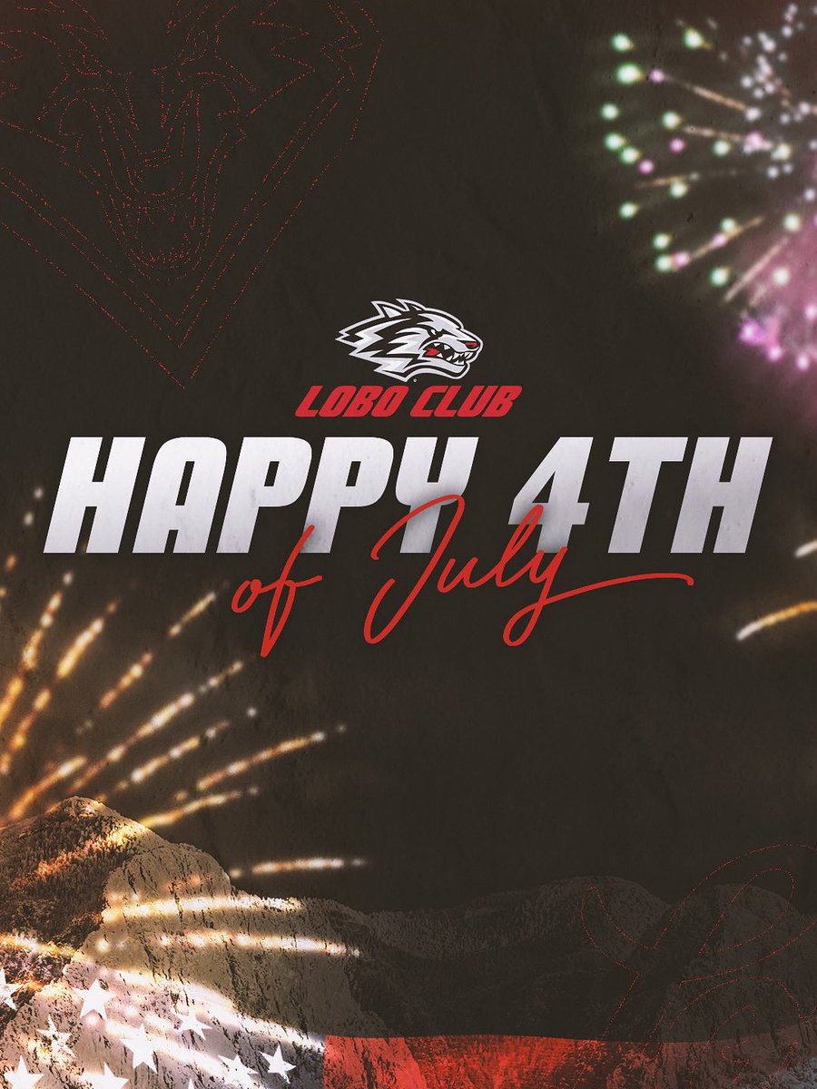 UNMLoboClub's tweet image. Happy 4th of July Lobos! 

#GoLobos
