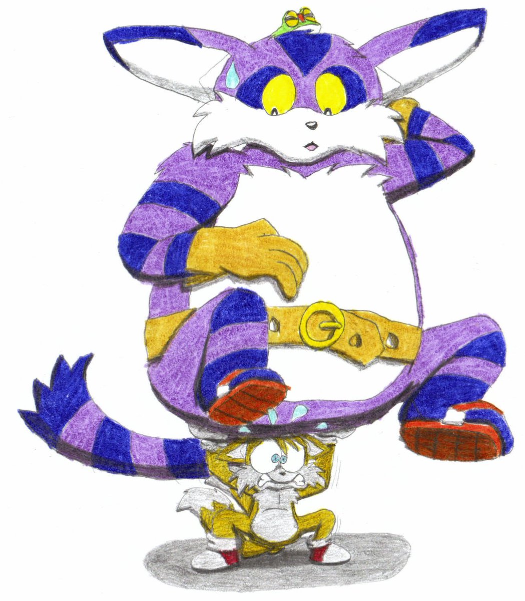 JohnTobbe's tweet photo. Hey y'all! I'm hosting a #TailsBigRedrawChallenge
with my drawing of Tails lifting up Big the Cat from
underneath his rear. I'd love to see how you all can
interpret this scene in your own style!🎨

@tyson_hesse @Jens_Drawings @Tyler_J_McGrath
@SpiritSonic @yardleyart @SlySonic https://t.co/tpJrzCqDEN