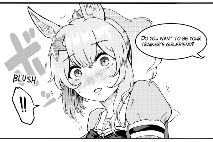 I like the energetic Taiki, but I'd also like to see her embarrassed like that.
#umamusume #taikishuttle 