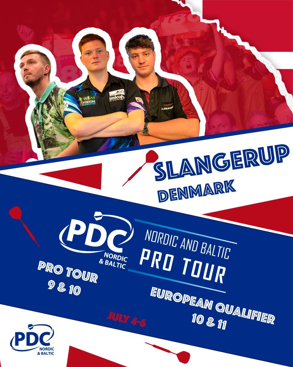 🎙️ Looking forward to getting back behind the mic to call some of the action on the PDC Nordic &amp; Baltic Tour this weekend.

I'll be jumping on from the QFs onwards for ProTours 9 and 10 on Saturday and Sunday - do come and join us 👇
youtube.com/@pdcnordicbalt…

#EnjoyTheDarts