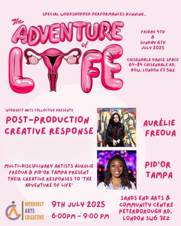 I will be painting live during this show tonight &amp; Sunday @ChisenhaleDance 🌞  Creating a visual response to the theme. 

Details: shorturl.at/qaENE 
Thanks @intersectartscollective for inviting me to perform 🎨

#art #performance #painting #improvisation