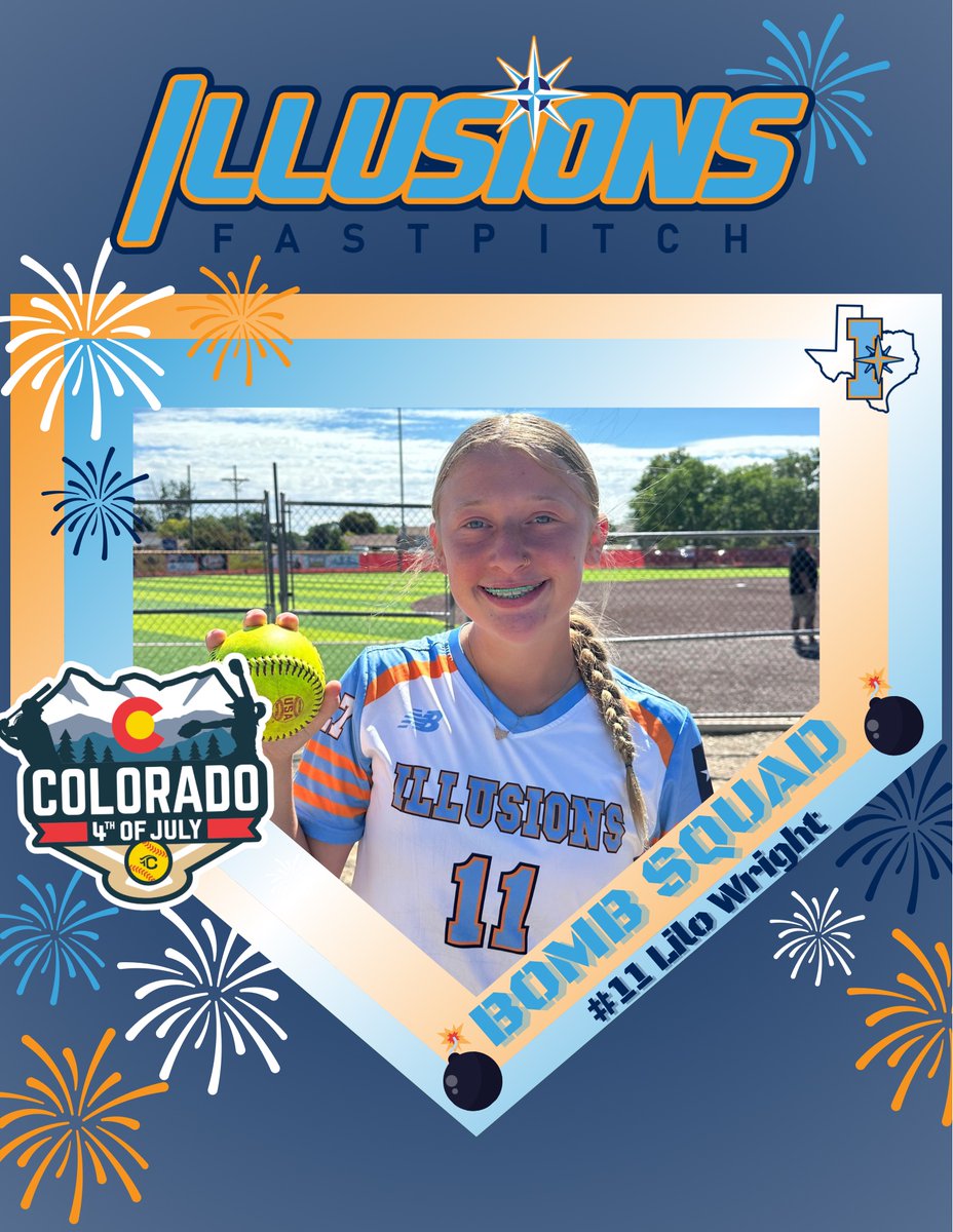 Shout out to our #11 Lilo Wright, Trinity Valley Commit on her home run today!! 🥎🎇💣 #IllusionsGoldElite #LeadTheWay #COSparkler2025 #Classof2027