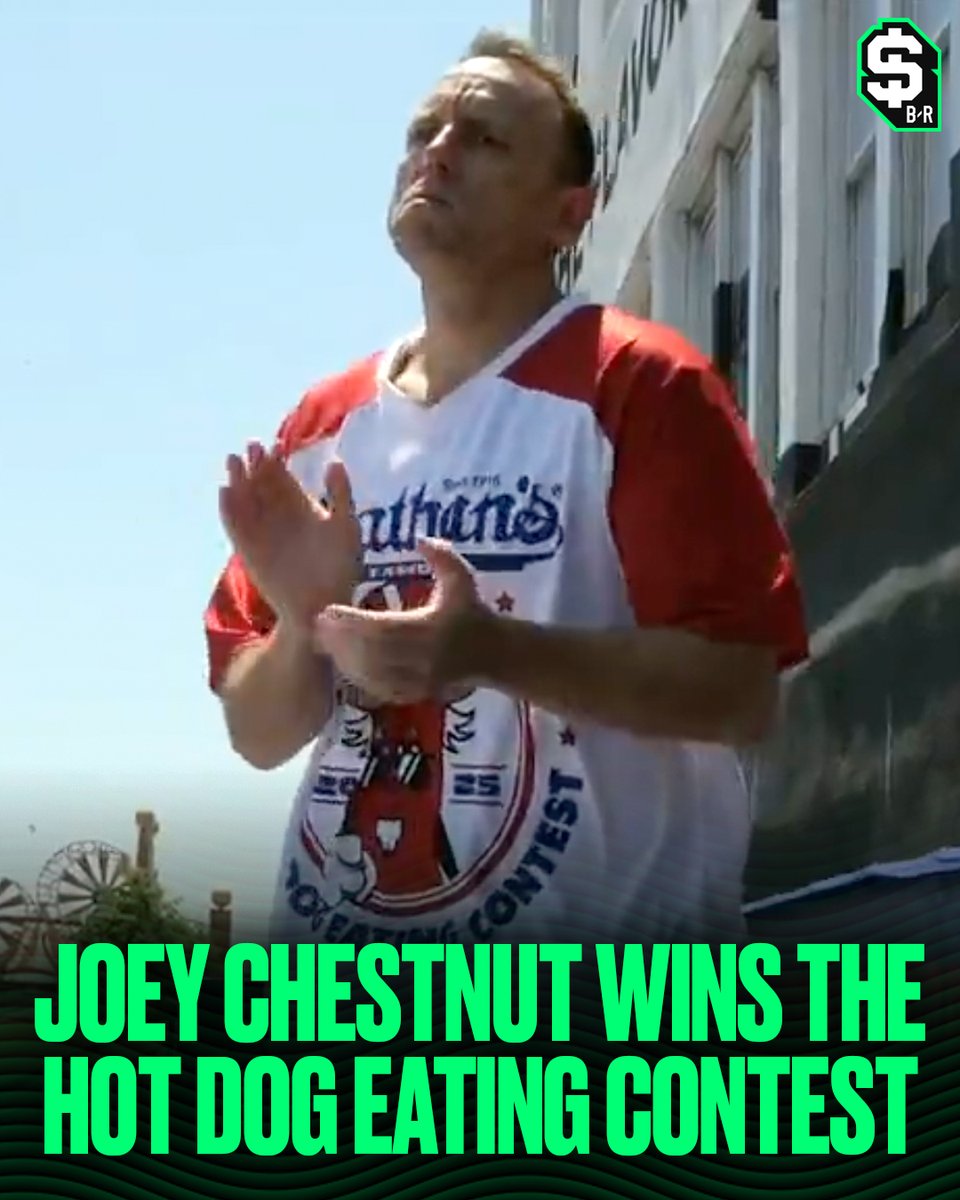 JOEY CHESTNUT (-1800) HAS WON THE HOT DOG EATING CONTEST IN HIS RETURN 🔥

LEGENDARY PERFORMANCE.