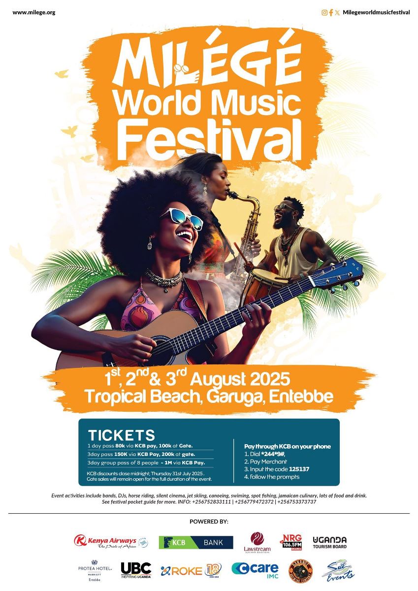 samuelkeeya1's tweet image. The Milégé World Music Festival is set to light up the serene shores of Tropical Beach, Garuga, Entebbe. Checkout our article for more info.....
responsibletourismcompany.com/milege-festiva…
@Mamerito @RespTourismUG @MilegeAfroJazz