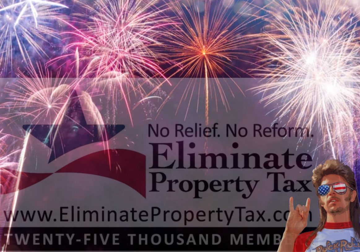 AliciaForTexas's tweet image. Happy Independence Day y’all! What did your elected legislators do to protect your freedom & independence this session? Not a dang thing if they didn’t join the fight & file our bill to #EliminatePropertyTax. Those who didn’t reminded us once again that they don’t work for us &…
