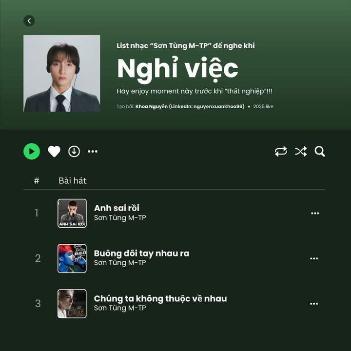 Mai thứ 7, nếu hôm mê nào vẫn bị sếp bắt đi làm, không cho đi ăn sinh nhật Tùng
Thì Tùng hát cho hôm mê nghe vài bài này nhaaaaa💃🏻💃🏻

MỪNG SINH NHẬT TÙNG 18 TUỔI

<a href="/sontungmtp777/">M-TP</a> #SonTungMTP
#HappyBirthdayMTP
#happymtpday