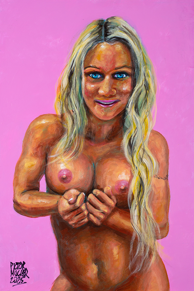 Pictor Mulier (@pictormulier) on Twitter photo In "The Fruits of Lani Rails", I painted <a href="/hotsouthernfre1/">Lani Rails (Hotsouthernfreedom)</a> in all her bold beauty.
She presses her breasts together as if to say: “This is me. Look.”
Eroticism is power.
And this portrait is my tribute to hers.
Original and prints at <a href="/artmajeur/">Artmajeur</a> artmajeur.com/pictor-mulier/…
#EroticArt In "The Fruits of Lani Rails", I painted <a href="/hotsouthernfre1/">Lani Rails (Hotsouthernfreedom)</a> in all her bold beauty.
She presses her breasts together as if to say: “This is me. Look.”
Eroticism is power.
And this portrait is my tribute to hers.
Original and prints at <a href="/artmajeur/">Artmajeur</a> artmajeur.com/pictor-mulier/…
#EroticArt