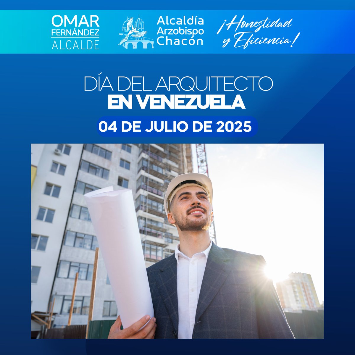 #04Jul Hoy, en el Día del Arquitecto, honramos la labor de quienes con visión y creatividad edifican espacios de vida, cultura y encuentro.

Felicitamos a todos los arquitectos y arquitectas que, con esfuerzo y pasión, hacen posible la transformación de nuestras comunidades.