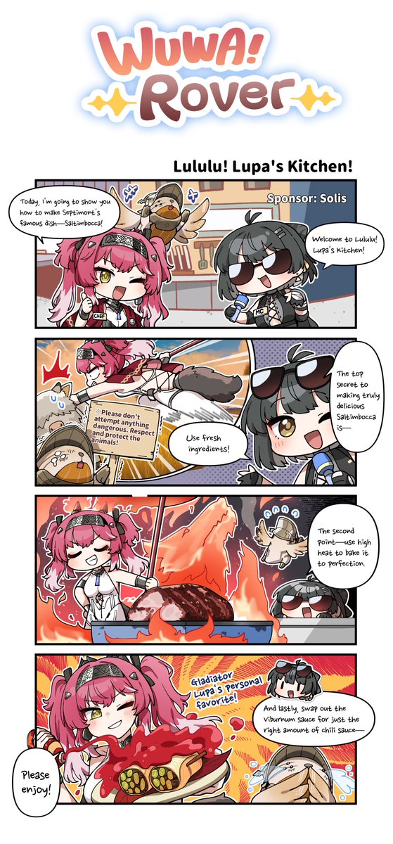 Wuthering Waves (@wuthering_waves) on Twitter photo "WUWA! Rover!" — Lululu! Lupa's Kitchen!
The top secret to making truly delicious Saltimbocca is...?
Credit to: <a href="/parang9494/">純粋な不純物@순수한불순물</a>
#WutheringWaves #Lupa "WUWA! Rover!" — Lululu! Lupa's Kitchen!
The top secret to making truly delicious Saltimbocca is...?
Credit to: <a href="/parang9494/">純粋な不純物@순수한불순물</a>
#WutheringWaves #Lupa