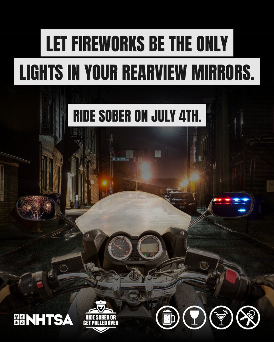 Fireworks light up the sky, but nothing shines brighter than knowing your loved ones are safe! 🎆 

Before the night begins, choose a sober ride home. Your family’s peace of mind is worth it.❤️