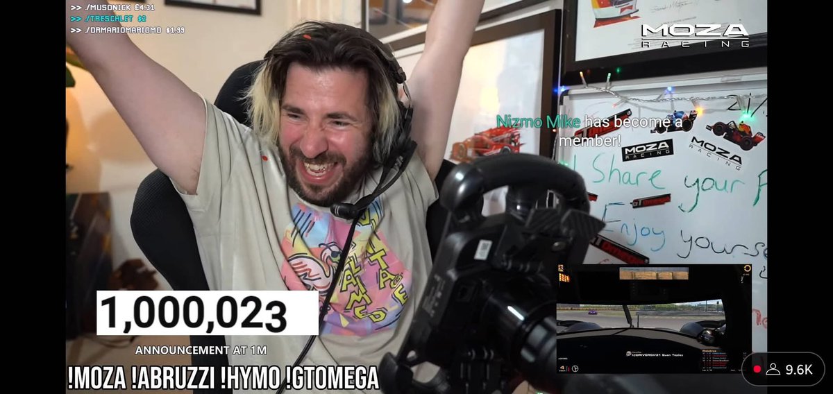 Boosted Media (@_boostedmedia) on Twitter photo Massive congratulations to this absolute legend! <a href="/JimmyBroadbent/">Jimmy Broadbent</a>
1 MILLION SUBSCRIBERS!! 🥳 🎉
#simracing Massive congratulations to this absolute legend! <a href="/JimmyBroadbent/">Jimmy Broadbent</a>
1 MILLION SUBSCRIBERS!! 🥳 🎉
#simracing