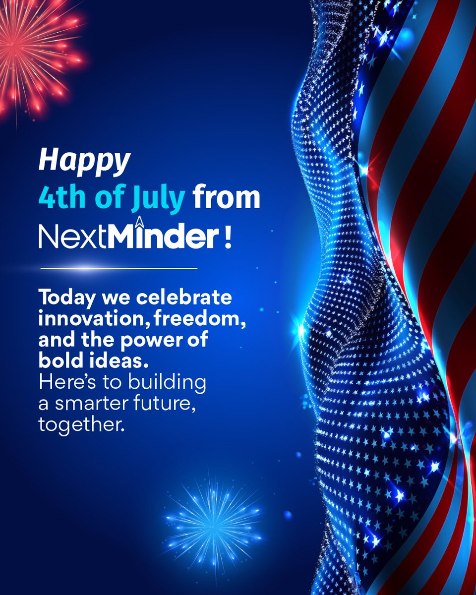 NextMinder_'s tweet photo. Happy 4th of July!

Today, we celebrate the courage to imagine a better future and the determination to make it real.
From all of us at NextMinder, wishing you a day filled with gratitude and hope.

Let’s keep building a world shaped by bold ideas and real progress. https://t.co/ykBAR2SEEa
