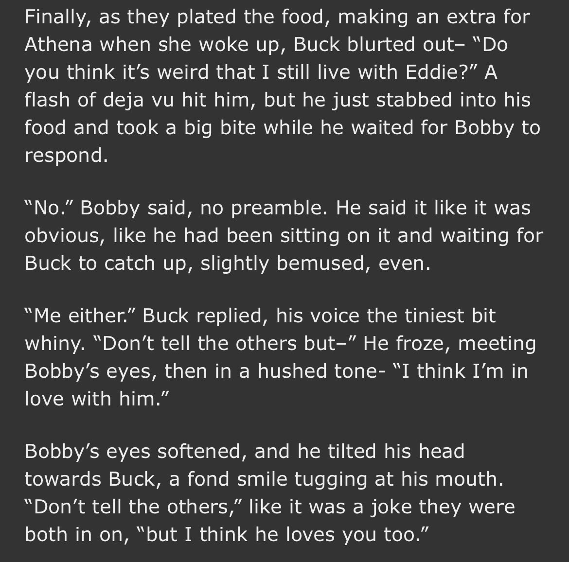 mz111271's tweet image. 💞new fic! 💞
• buddie being so so soft for each other
• bobby lives !
• literally just fluff
archiveofourown.org/works/67164064