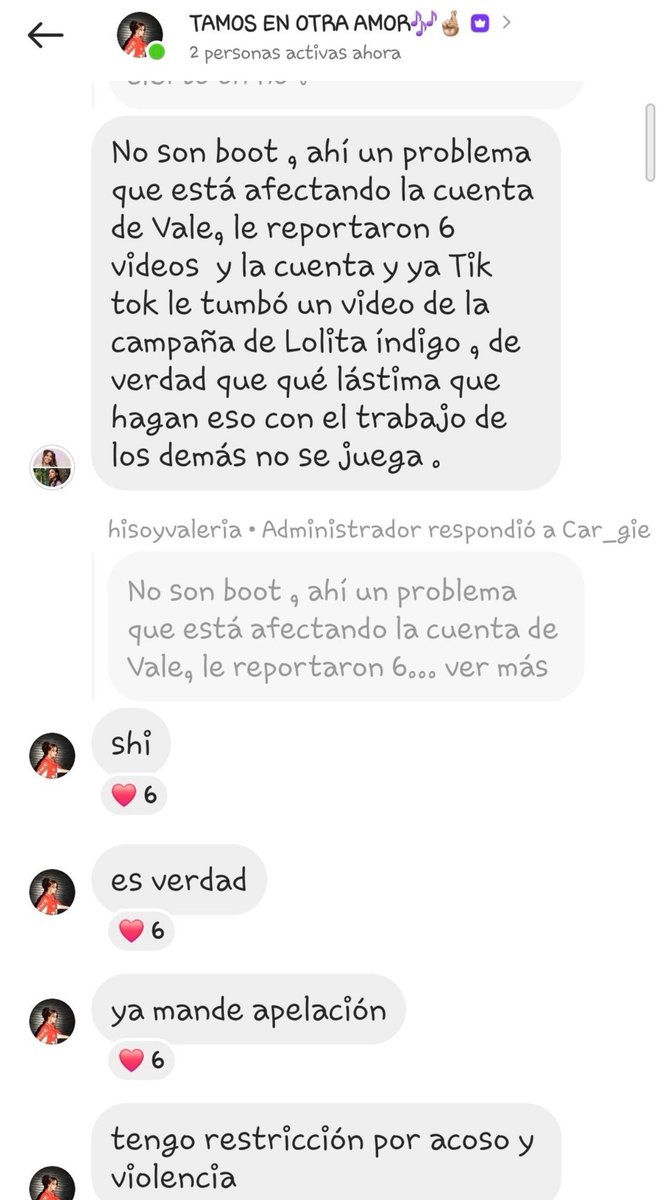 Hola solo ver qué se puede Aser valebu o otras administradoras  deberíamos compartir esto como el audio de val cuando pararon el het a Yuri hagamos algo para las que están asiendo esto ya paren no perjudiquen el trabajo de val....  vale ya lo confirmo