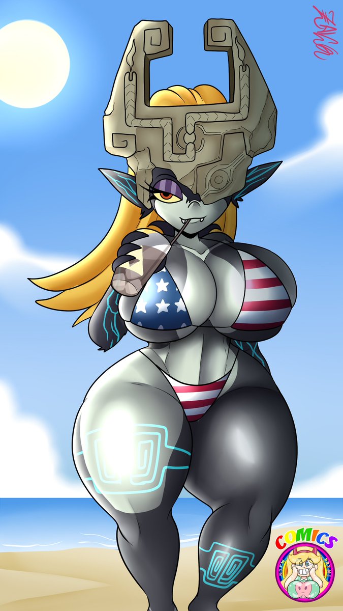 ✨ The Royal queen🖤 Enjoying These hot days On the USA 🇺🇸✨ 

HAPPY #4thofJuly !!!!

 (yes USA is Real in Legend of Zelda 😝) 

[Made by the Godly <a href="/zaicomaster/">Zaicomaster14 (commission closed)</a> ♥️]