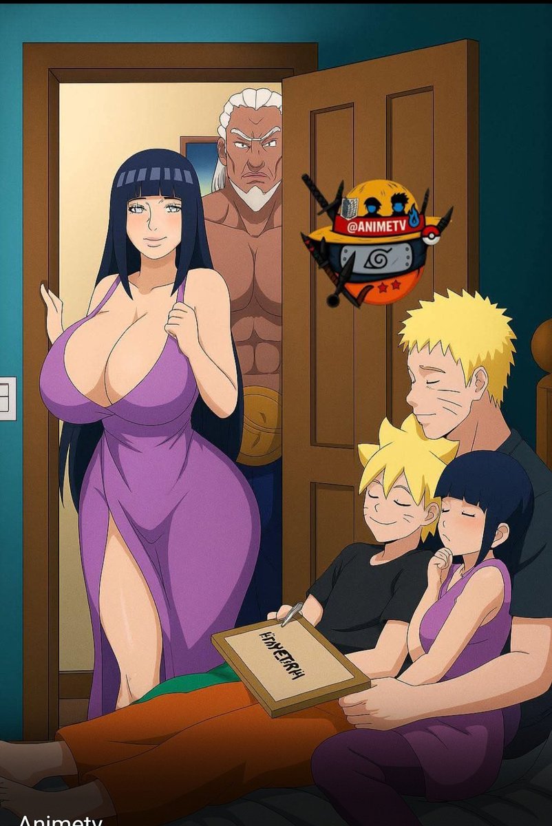 El gran Hokage como buen cornudo cuidando a las bendis mientras su Hotwife se divierte