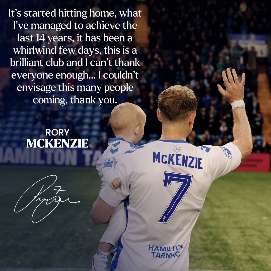 A thank you from Rory 💙
