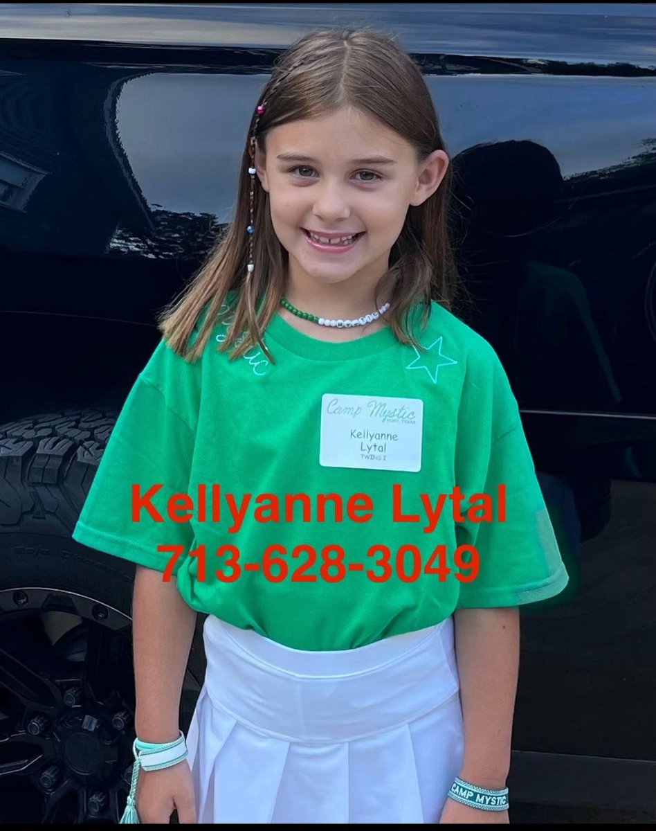 MissDrake_SC's tweet image. Prayers needed for my student, her family and the 22 other girls missing from Camp Mystic from the flooding in Texas. 
Anyone with information about KellyAnne please text the number. ❤️