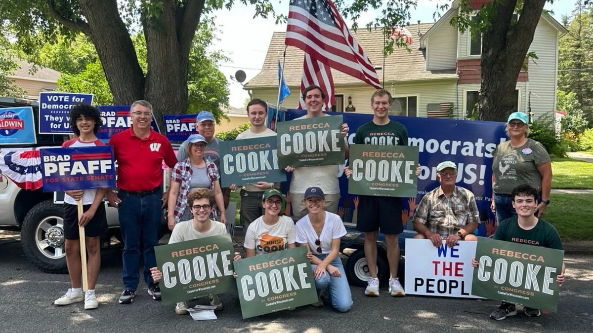 RebeccaforWI's tweet image. From La Farge to Ontario to Galesville - Happy 4th of July! 🇺🇸
Grateful for all those who have fought for our freedoms - and the freedoms we are still fighting to protect.