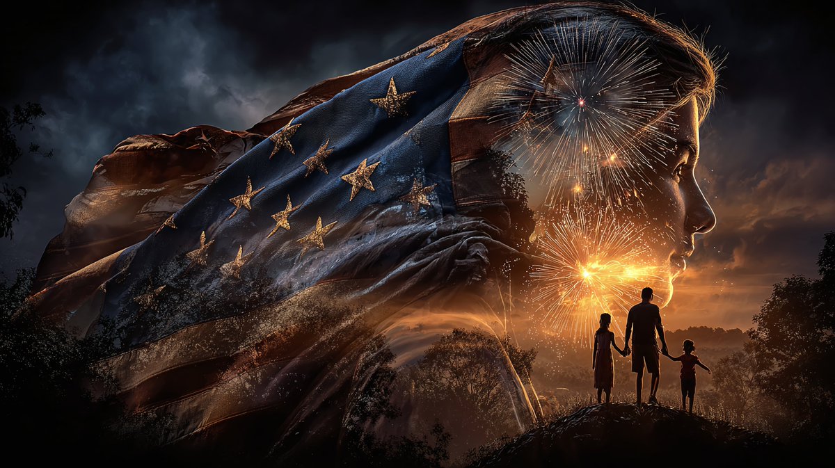 Together under the stars and stripes 🇺🇸❤️
Family, freedom, and the kind of light that lasts forever.
#FourthOfJuly #FamilyTime #PatrioticArt #IndependenceDay #StarsAndStripes #USA #DoubleExposure #AIart