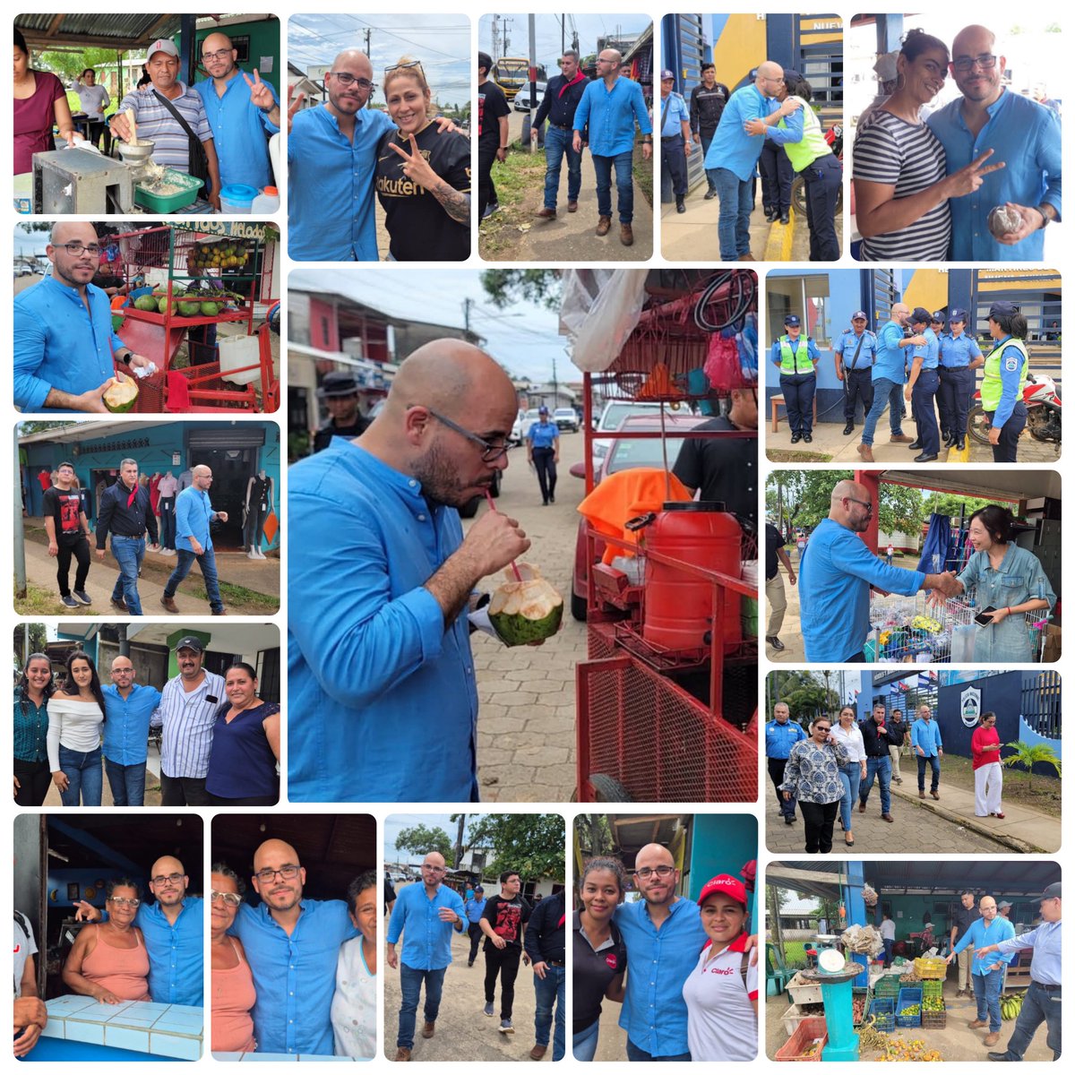HUELLA SANDINISTA🇳🇮 (@huella_sandinis) on Twitter photo Compañero Daniel Edmundo Ortega Murillo Coordinador de los Medios del Poder Ciudadano, realizó Recorrido en Nueva Guinea, saludando con mucho cariño a Familias, Comerciantes y Emprendedores.
#UnidosEnVictorias
<a href="/Atego16/">@🅰🆃🅴🅶🅾 🇳🇮</a> <a href="/Amanecerabz/">Amanecer 🇳🇮</a> <a href="/LaZelayita/">La Zelayita 🇳🇮</a> <a href="/RDRFSLN_/">RDRFSLN_🇳🇮❤🖤</a> Compañero Daniel Edmundo Ortega Murillo Coordinador de los Medios del Poder Ciudadano, realizó Recorrido en Nueva Guinea, saludando con mucho cariño a Familias, Comerciantes y Emprendedores.
#UnidosEnVictorias
<a href="/Atego16/">@🅰🆃🅴🅶🅾 🇳🇮</a> <a href="/Amanecerabz/">Amanecer 🇳🇮</a> <a href="/LaZelayita/">La Zelayita 🇳🇮</a> <a href="/RDRFSLN_/">RDRFSLN_🇳🇮❤🖤</a>