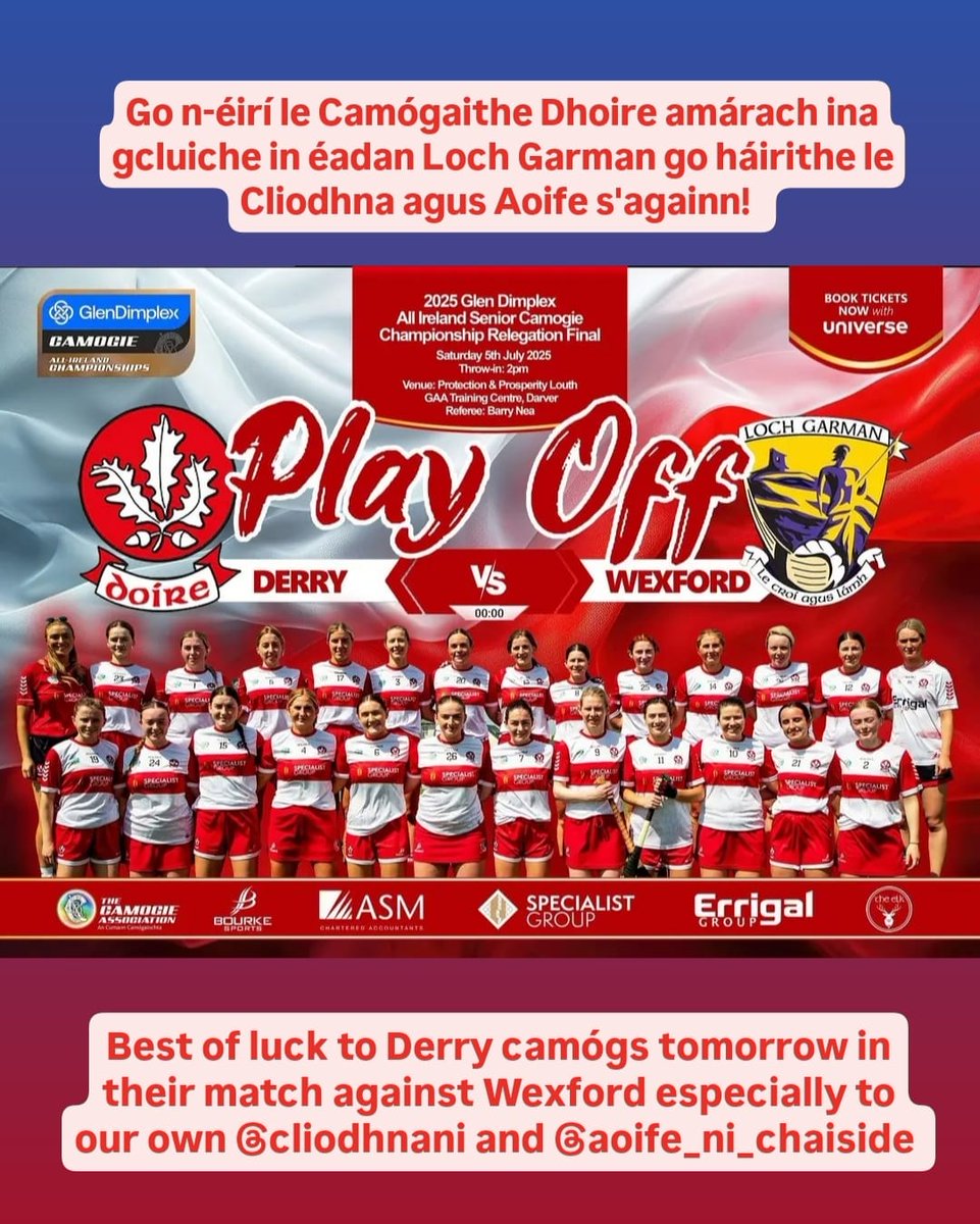 Camógaíocht Sinsir Dhoire - Derry Senior Camogie