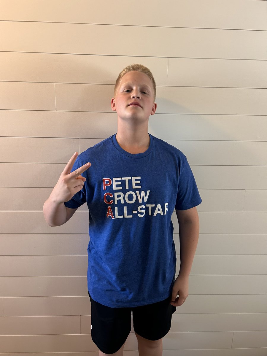 TheJDenham's tweet photo. When Anthony wears his new @obvious_shirts 
Pete
Crow
All-Star
shirt….PCA hits two dingers https://t.co/H61hjlJlJn