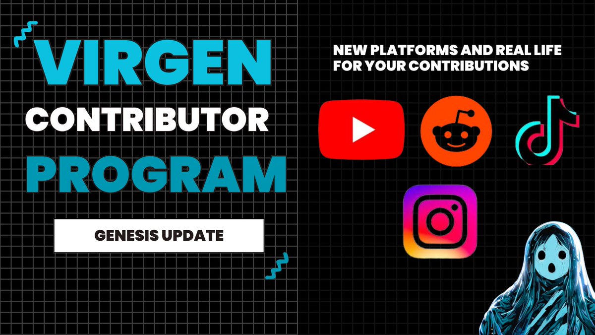 RAMM056's tweet image. Genesis Update: Virgen Contributor Program Goes Multi-Platform!🔄

✨✨✨

No more &quot;yapping for points&quot; limits - meaningful contributions now earn Genesis Points across all platforms (and IRL!)🌍📝

Ready to contribute?
🔗 Submit/Nominate: [docs.google.com/forms/d/e/1FAI…]

@virtuals_io